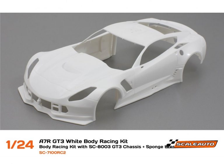 A7R GT3 white kit med Chassis SC8003 GT3 i kit format